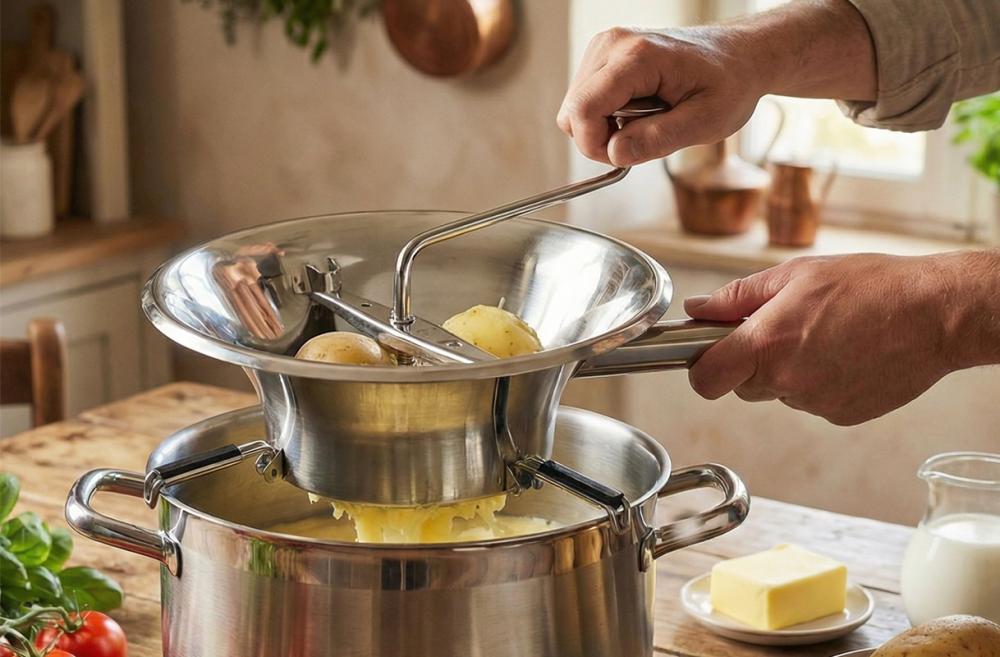 moulin &agrave; l&eacute;gumes avec pommes de terre pour pur&eacute;e maison