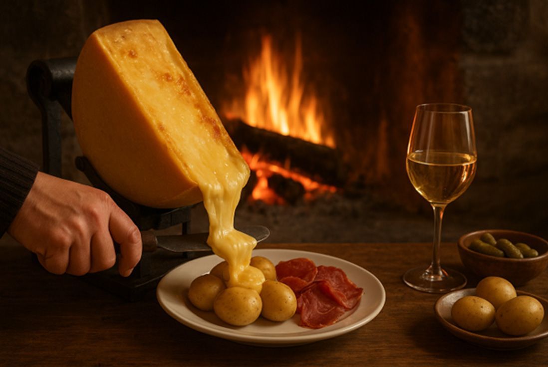 Appareil à raclette Alpage en action