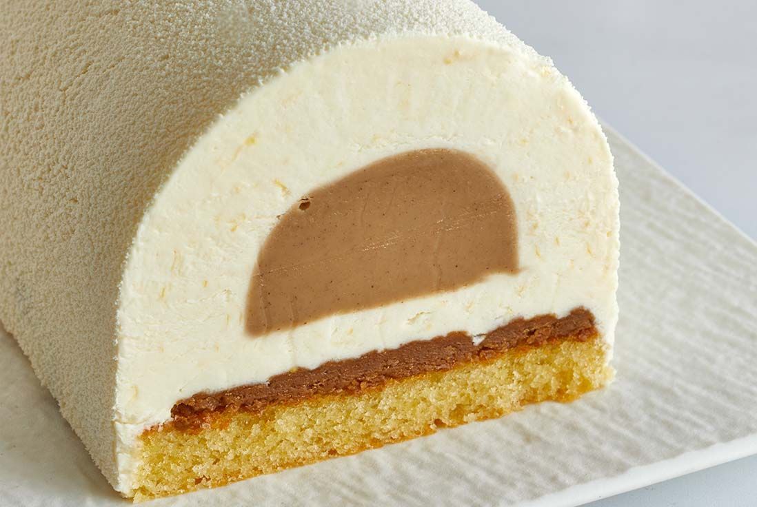 Bûche citron noisette