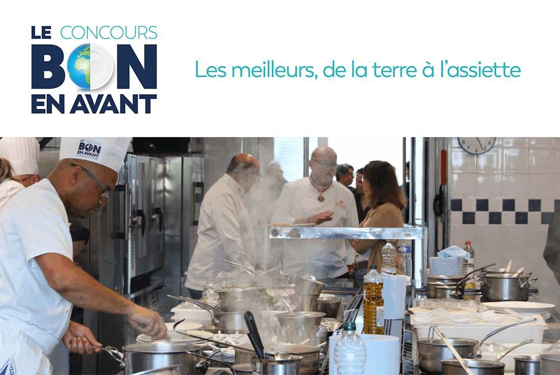 Concours Le Bon en Avant : brigade finaliste en cuisine lors des épreuves nationales