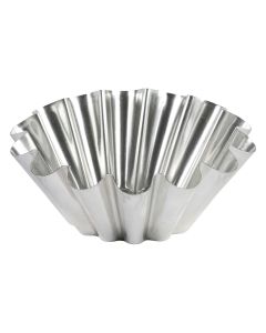 Brioche grosses côtes - fond plat - fer blanc - Ø220/99 mm - h87 mm