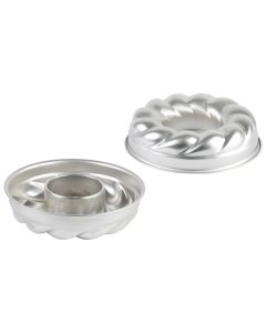 Trois frères - Savarin torsadé - débouché - fer blanc - Ø220 mm h55 mm
