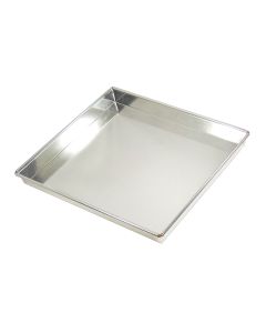 Caisse à génoise - fer blanc - 350 x 250 mm int / 358 x 258 mm ext - h 35 mm