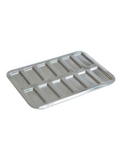 Plaque à mini-financiers ou Biscuits roses de Reims - fer blanc - 290 x 198 mm