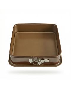 Moule &agrave; charni&egrave;re d&eacute;montable carr&eacute; - Antiadh&eacute;rent (sans PFAS) sans PFAS - 240 x 240 x 70 mm