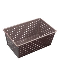 Moule &agrave; pain perfor&eacute; - Antiadh&eacute;rent (sans PFAS) - 270x105 mm dim ext / 250x80mm dim int - h80mm