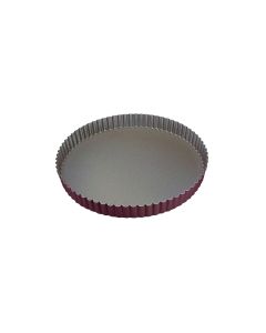 Tourtière ronde cannelée - Antiadhérent (sans PFAS) - fond fixe - Ø200/185 mm h25 mm