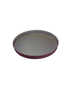 Tourtière ronde cannelée - Antiadhérent (sans PFAS) - fond fixe - Ø220/200 mm h25 mm