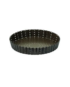 Tourtière haute cannelée perforée Antiadhérent (sans PFAS) - Ø240 mm h35 mm