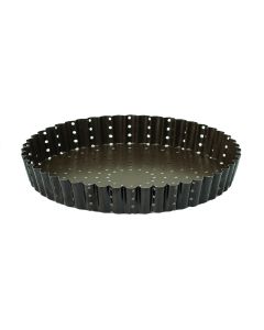 Tourtière haute cannelée perforée Antiadhérent (sans PFAS) - Ø280 mm h35 mm