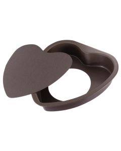 Cœur Saint Valentin - fond mobile - Antiadhérent (sans PFAS) - 160 x 150 x 35 mm