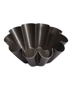 Brioche fond plat - Antiadh&eacute;rent (sans PFAS) - 10 c&ocirc;tes - &Oslash;100/55 mm - h38 mm