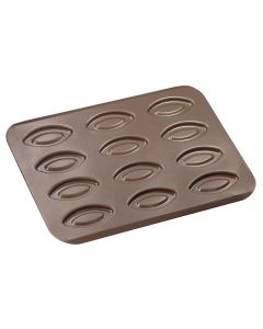 Plaque 12 barquettes - Antiadh&eacute;rent (sans PFAS) - 320 x 235 mm