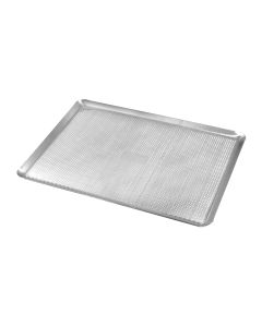 Plaque pâtissière perforée - aluminium - 300 x 400 x 10 mm
