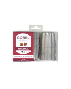Boîte de 6 Canelés Bordelais - aluminium revêtu antiadhérent - 55 x 50 mm