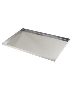 Plaque pâtissière à bord droit - inox - 600 x 400 x 20 mm