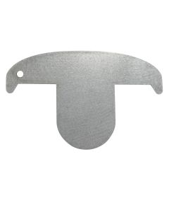 Raclette à bûche inox - 45 x 50 mm