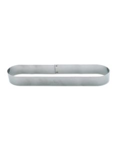 Cercle Oblong - Inox - 200 x 55 mm