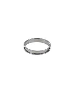 Cercle à tarte - inox - bords roulés - épaisseur 4/10ème - Ø140 mm h20 mm