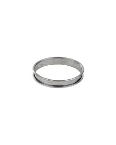 Cercle à tarte - inox - bords roulés - épaisseur 4/10ème - Ø160 mm h20 mm