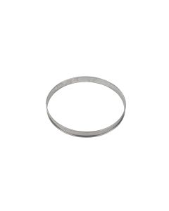 Cercle à tarte - inox - bord roulé - épaisseur 4/10ème - Ø200 mm h20 mm