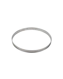 Cercle à tarte - inox - bord roulé - épaisseur 4/10ème - Ø240 mm h20 mm