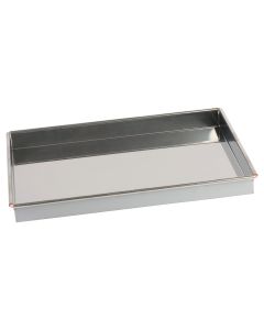 Caisse à génoise - inox - 588x388 mm int / 600x400 mm ext. - h 50 mm