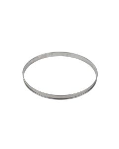 Cercle à tarte haut - inox - bords roulés - épaisseur 4/10ème - Ø240 mm h27 mm