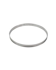 Cercle à tarte haut - inox - bords roulés - épaisseur 4/10ème - Ø260 mm h27 mm