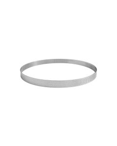 Cercle à tarte perforé - inox - épaisseur 10/10ème - Ø 80 mm h20 mm