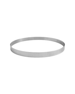 Cercle à tarte perforé - inox - épaisseur 10/10ème - Ø 140 mm h20 mm