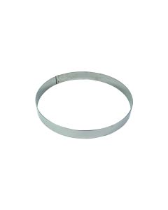 Cercle à mousse inox - épaisseur 10/10è - Ø200 mm h45 mm