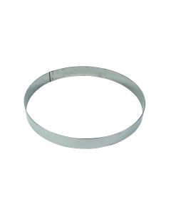 Cercle à mousse inox - épaisseur 10/10è - Ø240 mm h45 mm
