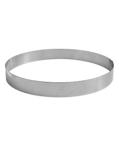 Cercle à tarte perforé - inox - épaisseur 10/10ème - Ø 280 mm h35 mm