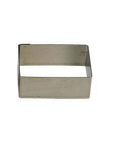 Nonnette rectangle - inox - 90 x 35 x 30 mm