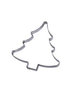 Nonnette sapin de Noël - inox - 160 x 158 x 15 mm