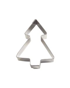 Nonnette sapin de Noël - inox - 60 x 45 x 15 mm