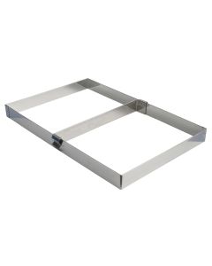 Cadre à opéra inox avec séparateur de cadre amovible - 565 x 365 x 45 mm
