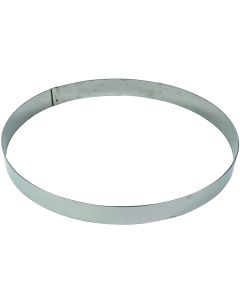 Cercle à mousse inox - épaisseur 10/10è - Ø360 mm h45 mm