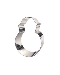 Nonnette bonhomme de neige - inox - 90 x 65 x 30 mm