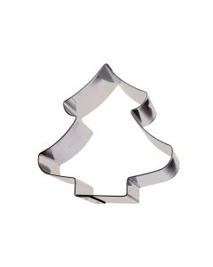 Nonnette sapin de Noël - inox - 100 x 100 x 30 mm