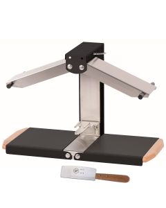 Appareil à raclette - Brézière® PREMIUM - Noir - Poignées bois - Couteau inclus