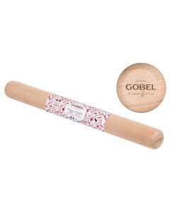 Rouleau &agrave; p&acirc;tisserie - Bois h&ecirc;tre - 45 cm - fourreau Gobel