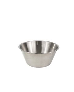 Bassine fond plat - inox - 16 cm