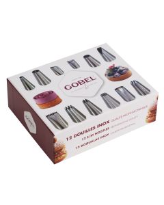 Coffret de 12 douilles inox qualité professionnelle GOBEL