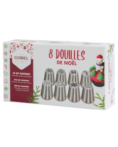 Coffret de 8 Douilles à Pâtisserie GOBEL - Spéciales Noël