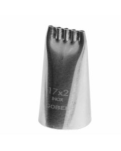 Douille multiligne - inox - 17 x 2 mm