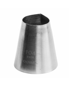 Douille géométrique cannelée carré - inox - Ø 26 mm