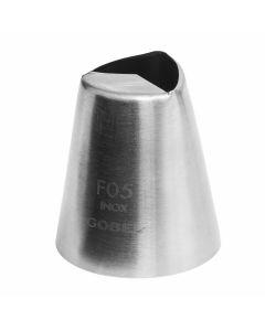 Douille géométrique lisse flèche - inox - Ø 22 mm