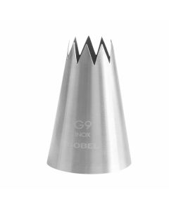 Douille cannelée - inox - 9 dents - Ø 19 mm